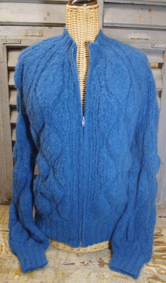 Cardigan, Strickjacke Ezra von INTI Knitwear in der Farbe Azuro, Alpakawolle